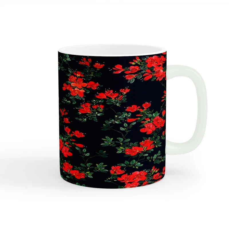  ماگ طرح گل کد a-420