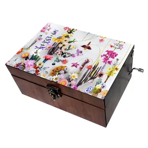 جعبه موزیکال مدل گل کد B282