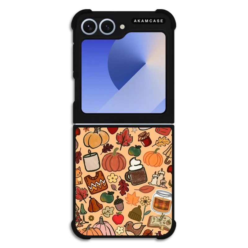 کاور آکام مدل AMC-WSGZFLIP6-PUMPKIN-13 مناسب برای گوشی موبایل سامسونگ Galaxy Z Flip 6