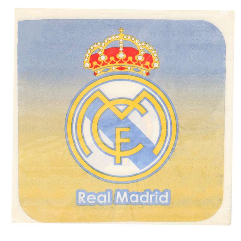 دستمال سفره کودک مدل Real Madrid مجموعه 20 عددی