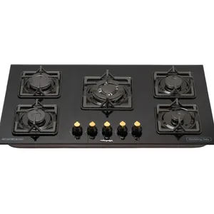 اجاق گاز صفحه‌ای پنج شعله وهسودان مدل G005T_B