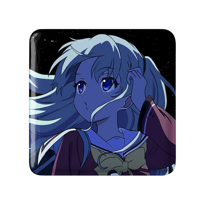 پیکسل خندالو طرح توموری انیمه شارلوت مدل مربعی کد 32106