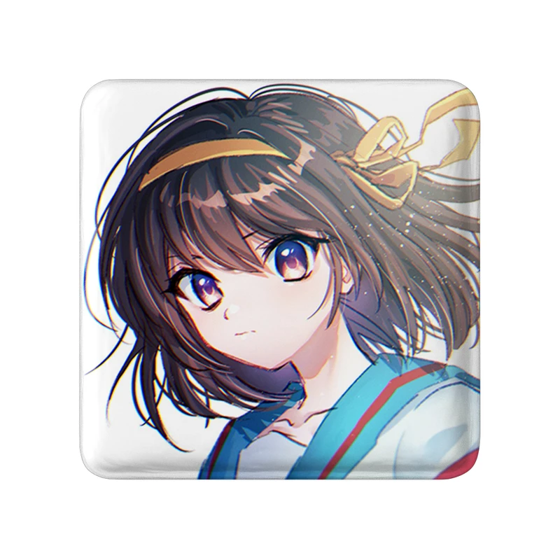 مگنت خندالو طرح هاروهی انیمه ناپدید شدن هارومی سوزومیا The Disappearance of Haruhi Suzumiya  مدل مربعی کد 23112