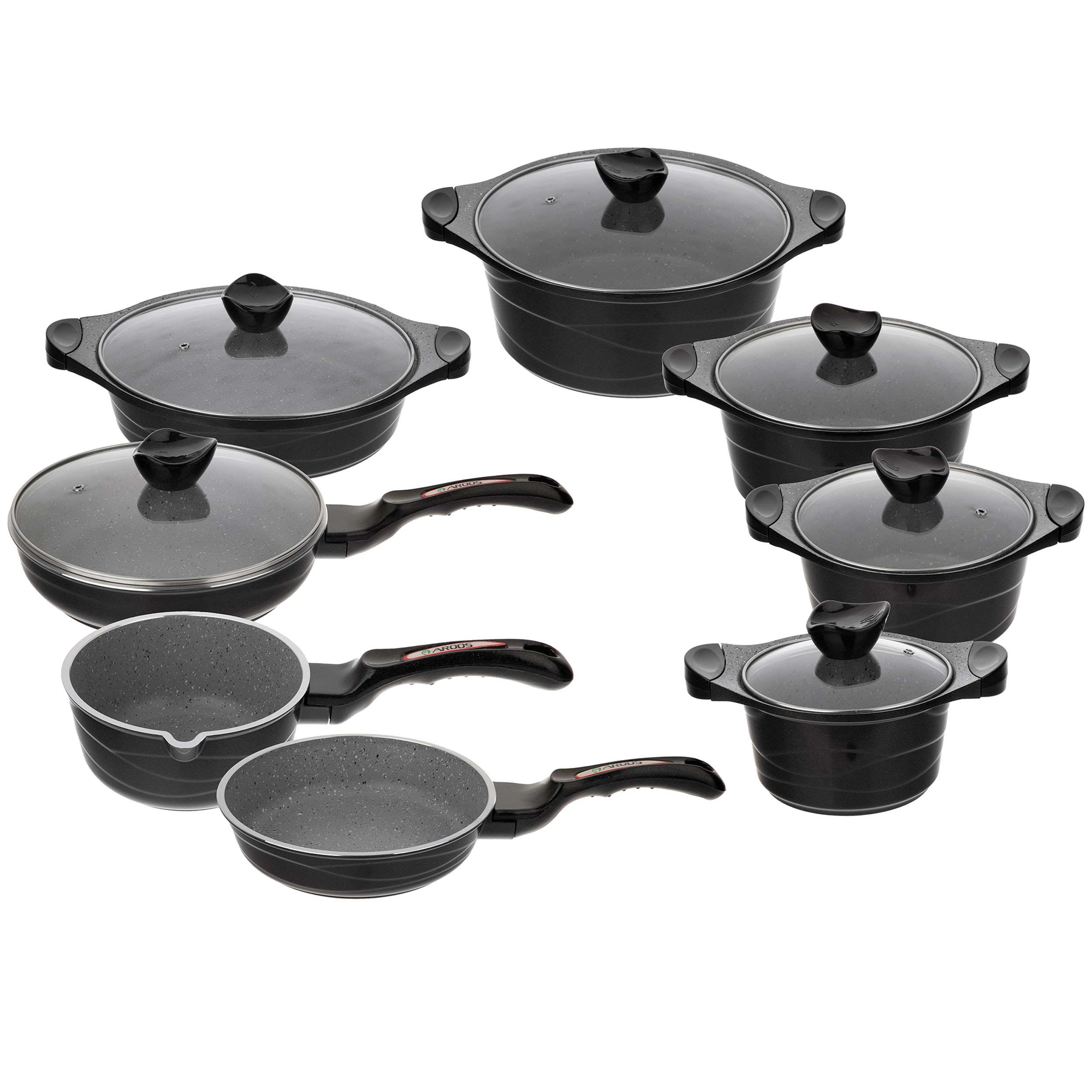 سرویس پخت ‌و پز 14 پارچه عروس مدل موج کد 02