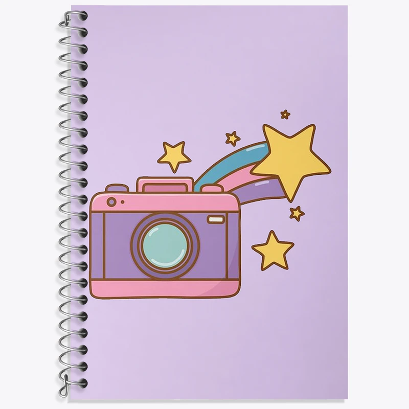 دفتر نت موسیقی 50 برگ خندالو طرح دوربین عکاسی کد N2061