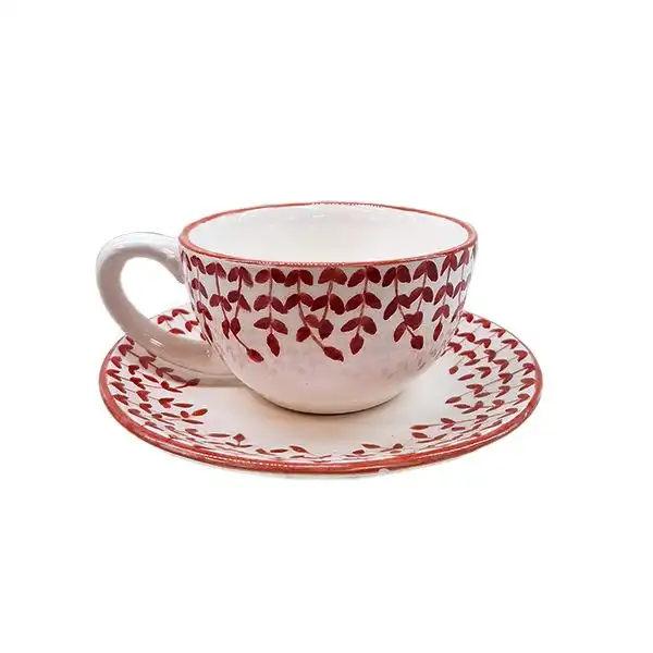 ست فنجان و نعلبکی سرامیکی مدل دفرمه