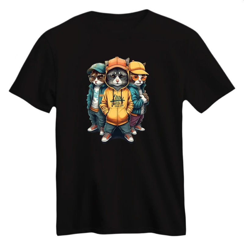 تی شرت آستین کوتاه زنانه مدل گربه کد ۶