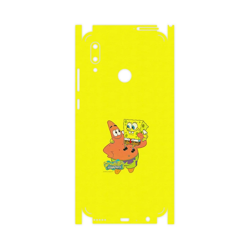 برچسب پوششی ماهوت مدل SpongeBob SquarePants-FullSkin مناسب برای گوشی موبایل هوآوی P Smart 2019