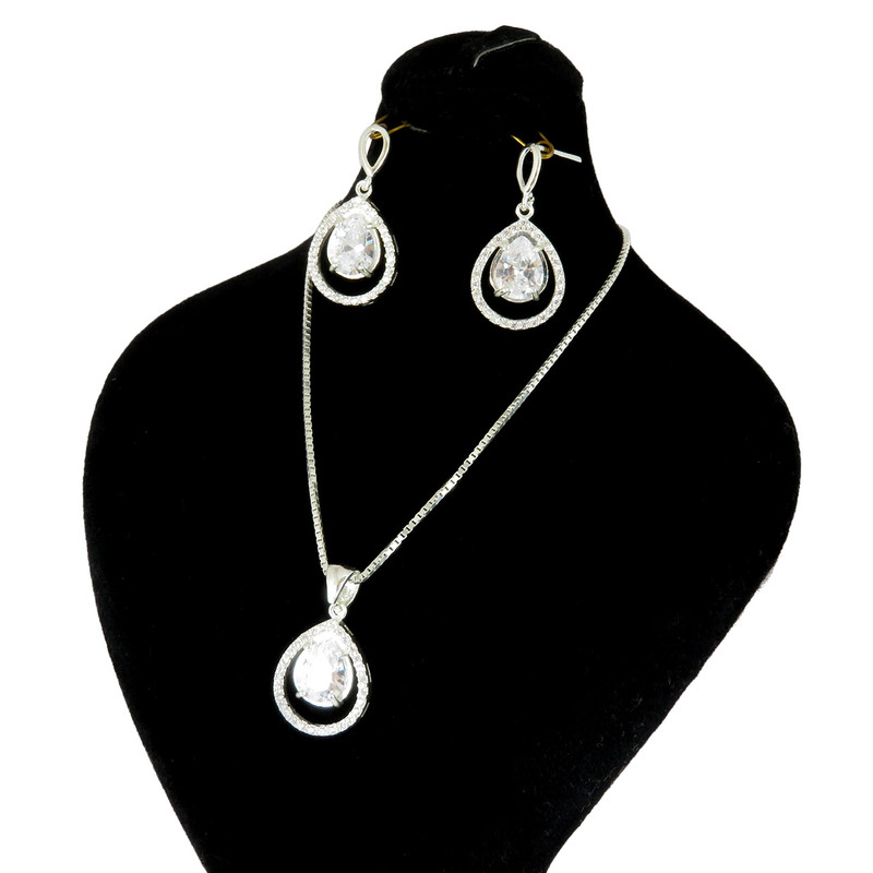 نیم ست نقره زنانه مدل AV182-S10 C10