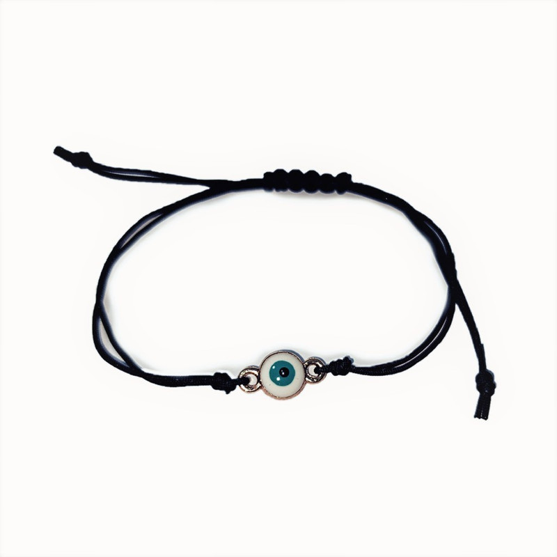 دستبند دخترانه مدل چشم نظر گره ای