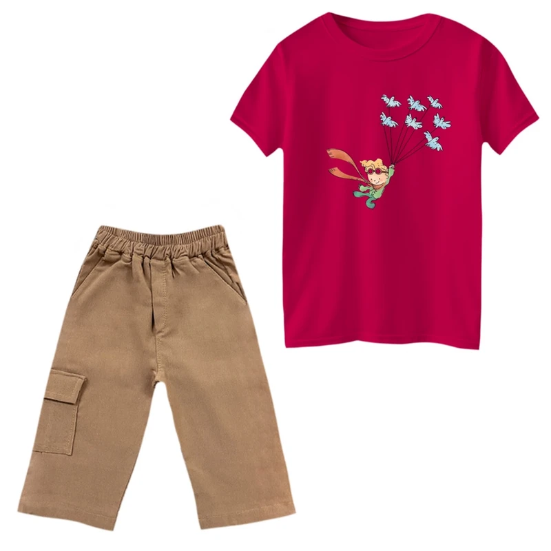 ست تی‌شرت و شلوارک پسرانه مدل شازده کوچولو 10