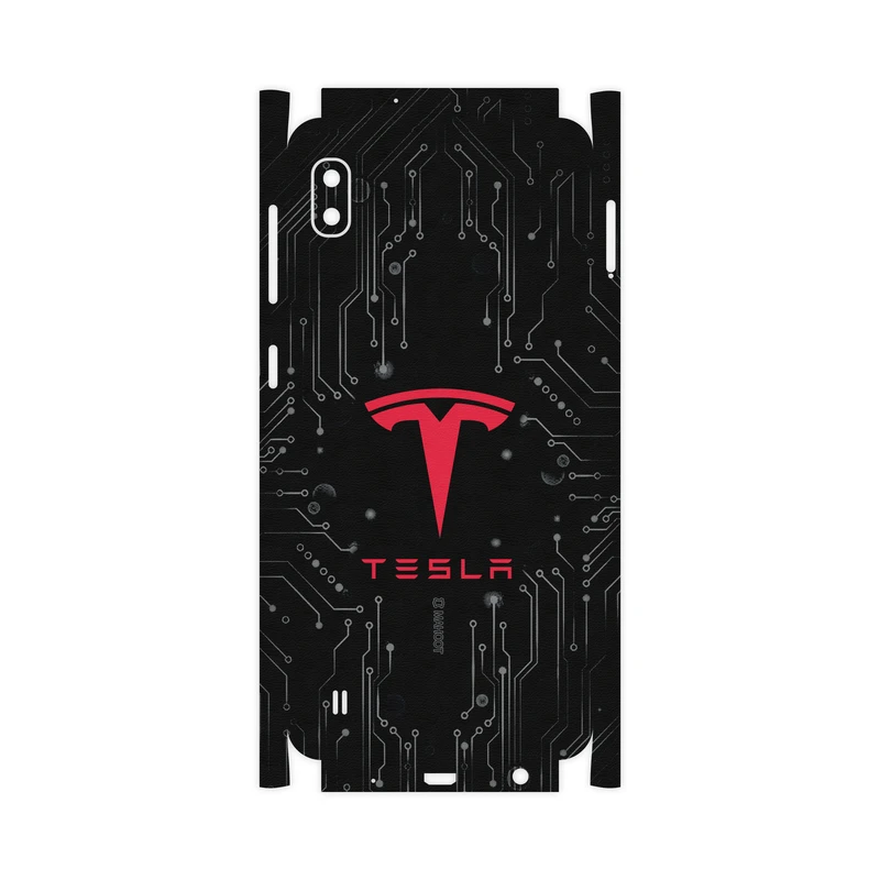 برچسب پوششی ماهوت مدل TESLA-Motors-FullSkin مناسب برای گوشی موبایل سامسونگ Galaxy A10