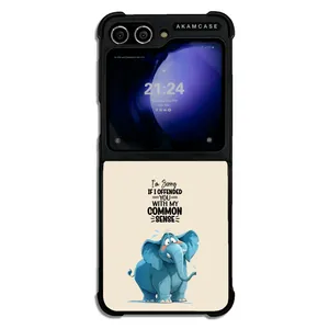 AKAM AMC-WSGZFLIP5-ANIMALS QOUTES-9 Cover For Samsung Galaxy Z Flip 5