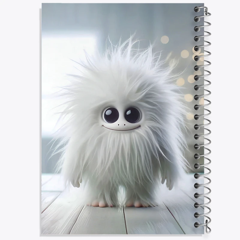 دفتر ژورنال نویسی 50 برگ خندالو مدل نقطه ای طرح هیولای بامزه کد F5714