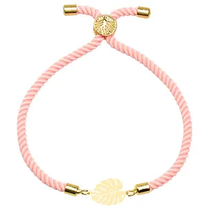 دستبند طلا 18 عیار زنانه الن نار مدل برگ 101312