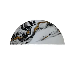 پادری مدل نیم دایره طرح سنگ کد 8624 سایز 90×45 سانتی متر