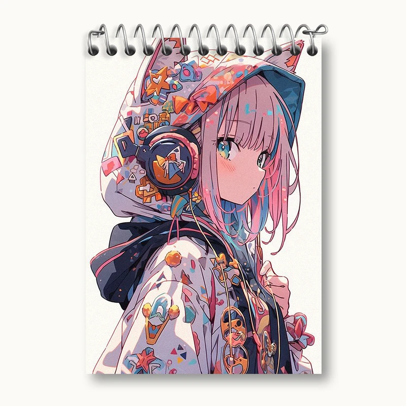 دفتر یادداشت 50 برگ خندالو طرح دخترانه کد N1805