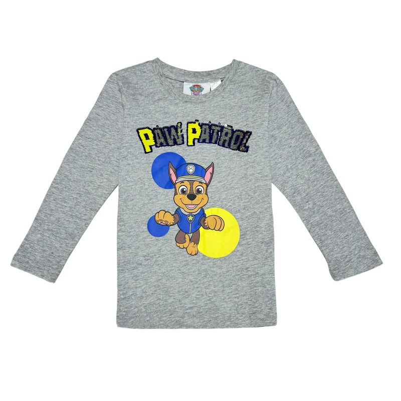 تی‌شرت آستین بلند پسرانه پاو پاترول مدل 909