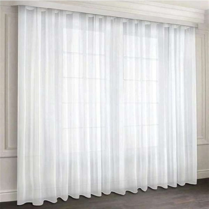 پرده پرهام دکور مدل حریر ساده دوزی سایز 280×300 سانتیمتر
