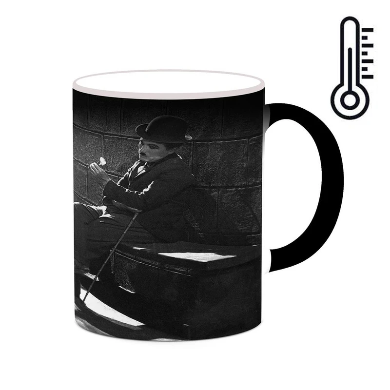 ماگ حرارتی کاکتی طرح چارلی چاپلین Charlie Chaplin مدل mgh25476