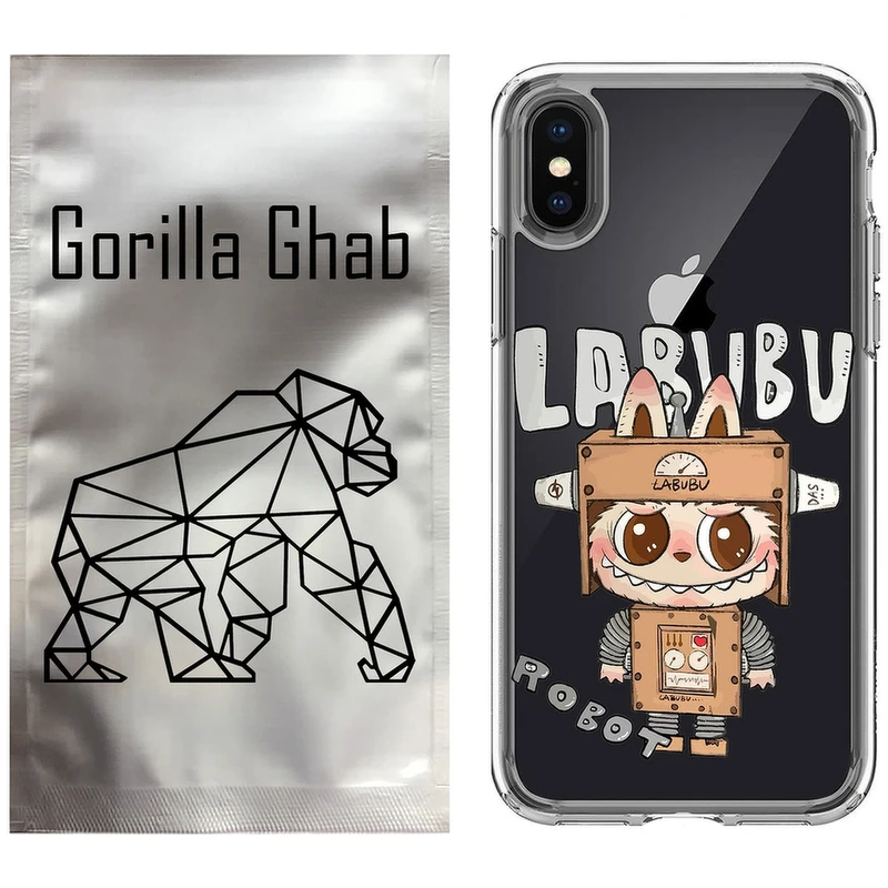 کاور گوریلا قاب مدل CLG کد 121 طرح Labubu مناسب برای گوشی موبایل اپل iPhone X / XS