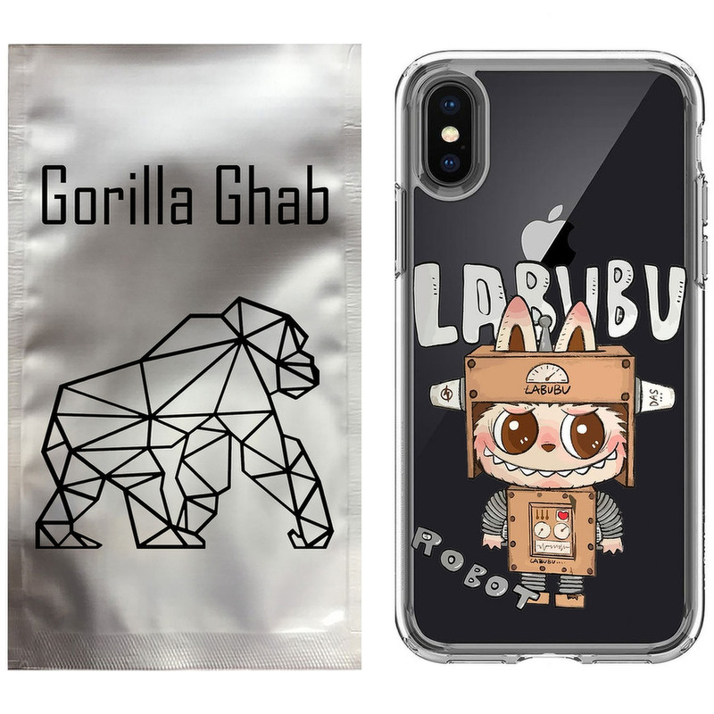 کاور گوریلا قاب مدل CLG کد 121 طرح Labubu مناسب برای گوشی موبایل اپل iPhone X / XS