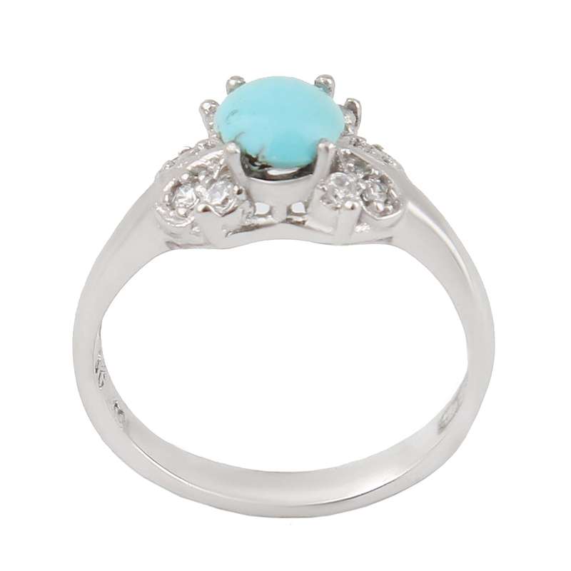 انگشتر نقره زنانه بازرگانی میلادی مدل فیروزه طبیعی نیشابور قالب جواهری روکش رادیوم کد AWR_1637 انگشتر نقره زنانه بازرگانی میلادی مدل فیروزه طبیعی نیشابور قالب جواهری روکش رادیوم کد AWR_1637