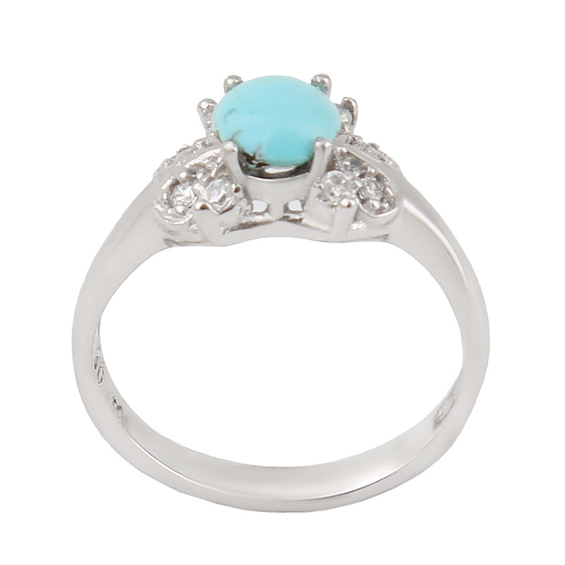 انگشتر نقره زنانه بازرگانی میلادی مدل فیروزه طبیعی نیشابور قالب جواهری روکش رادیوم کد AWR_1637 انگشتر نقره زنانه بازرگانی میلادی مدل فیروزه طبیعی نیشابور قالب جواهری روکش رادیوم کد AWR_1637