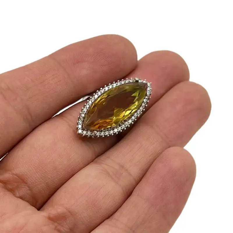 انگشتر نقره زنانه مدل الکساندریت کد NG8149