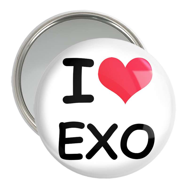 آینه جیبی خندالو مدل گروه موسیقی اکسو EXO  کد 2531