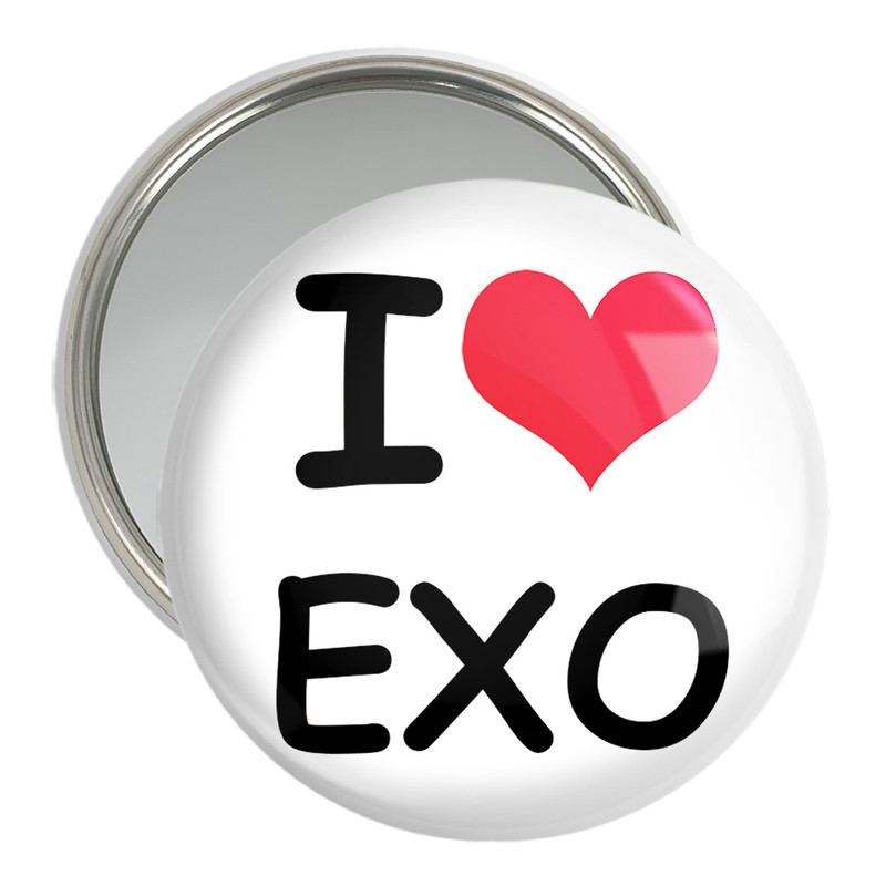آینه جیبی خندالو مدل گروه موسیقی اکسو EXO  کد 2531