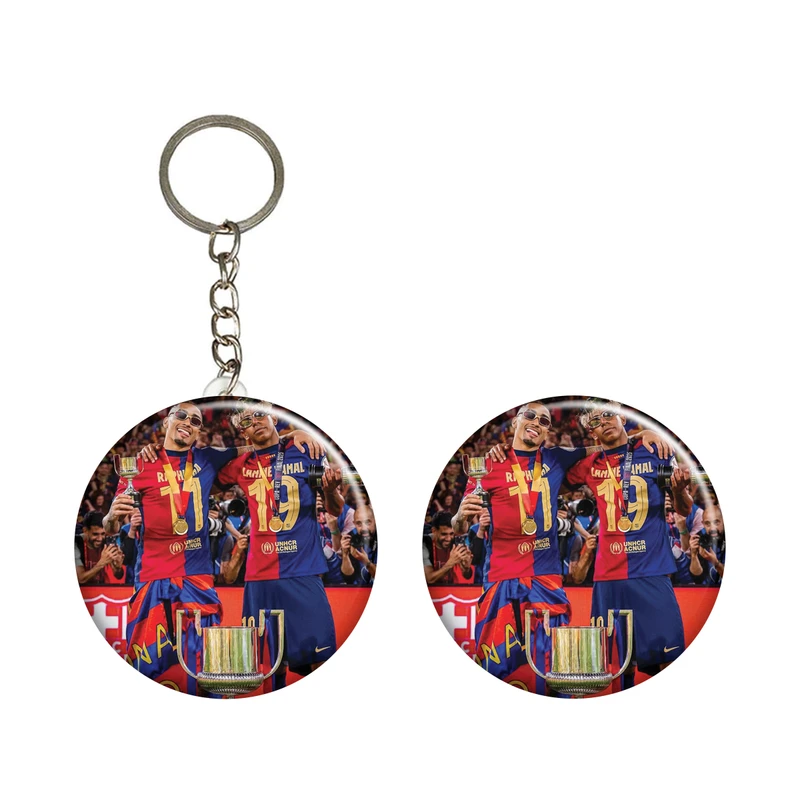 پیکسل ابیگل طرح لامین یامال و رافینیا بارسلونا کد 042 به همراه جاکلیدی