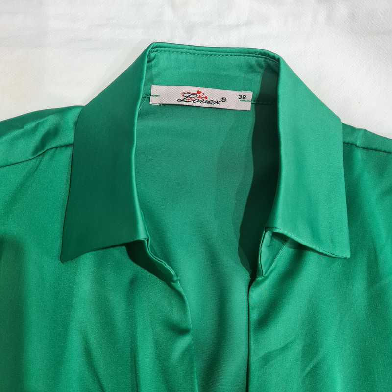 شومیز آستین بلند زنانه مدل ساتن کد ۲