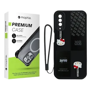 کاور موفی مدل Silicone Puffer Hello Kitty Strap مناسب برای گوشی موبایل سامسونگ Galaxy A50S/A30S به همراه بند