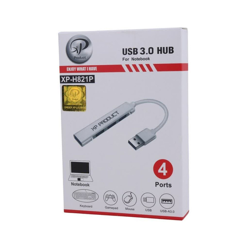 هاب 4 پورت USB 3.0 ایکس پی-پروداکت مدل H821P
