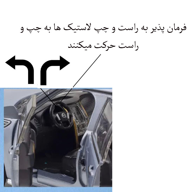 ماشین بازی مدل نیسان پاترول فرمان پذیر طرح 6 درب باز شو فلزی کد 328M