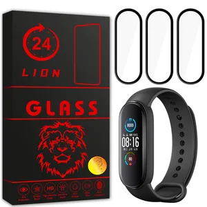  محافظ صفحه نمایش لاین مدل RT007 مناسب برای ساعت هوشمند شیائومی Mi Band 5 بسته سه عددی