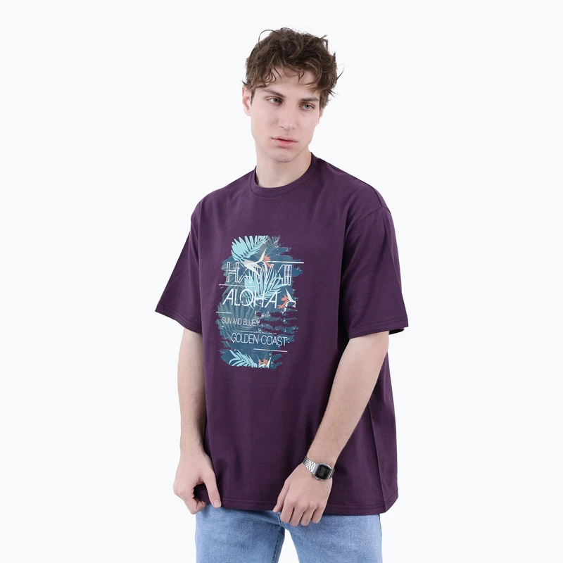 تی شرت آستین کوتاه مردانه پاتن جامه مدل نخی 331621030002999