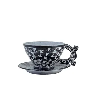 ست فنجان و نعلبکی سنگی کد 45