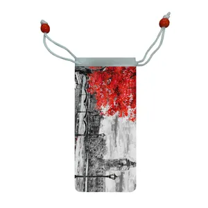 کاور عینک اطلس آبی طرح نقاشی خیابان لندن و ساعت بیگ بن مدل KE1006