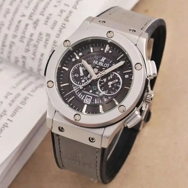 ست ساعت مچی عقربه ای زنانه و مردانه  مدل اسکلتون بیگ بنگ کد tt012