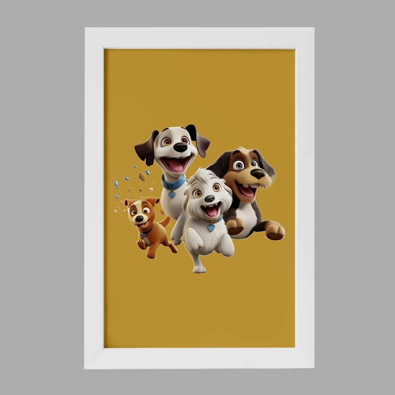 تابلو خندالو مدل سگ (Dog) کد F2566