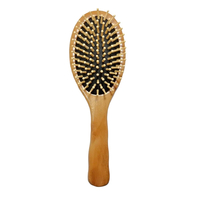 برس مو مدل چوبی دندانه گرد