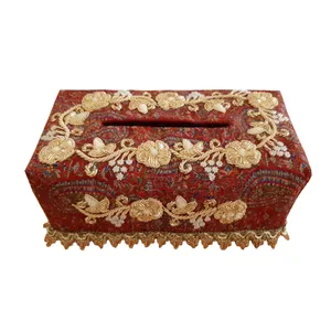 جعبه دستمال کاغذی سرمه دوزی مدل 0005