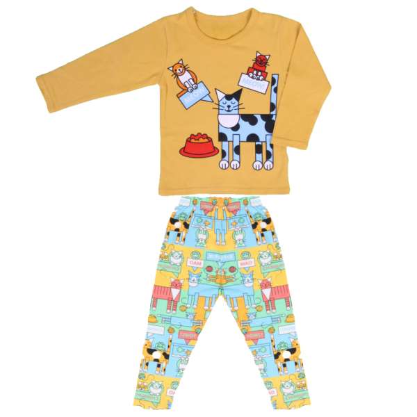 ست تی شرت و شلوار پسرانه مدل nb750