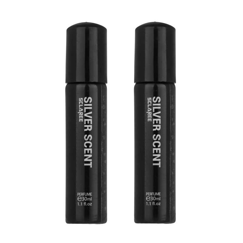 عطر جیبی مردانه اسکلاره مدل Silver Scent حجم 30 میلی لیتر مجموعه 2 عددی