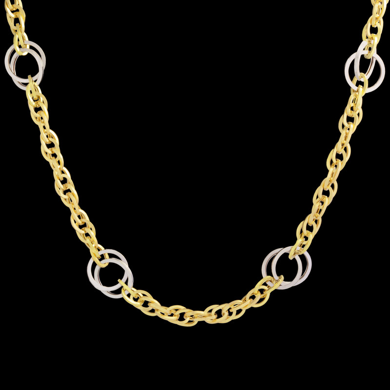 زنجیر طلا 18 عیار زنانه طلای مستجابی مدل اسپادانا کد 043