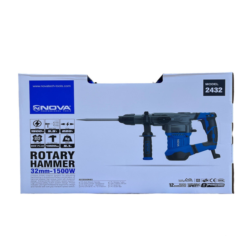 دریل بتن کن نووا مدل 2432 دریل بتن کن نووا مدل 2432
