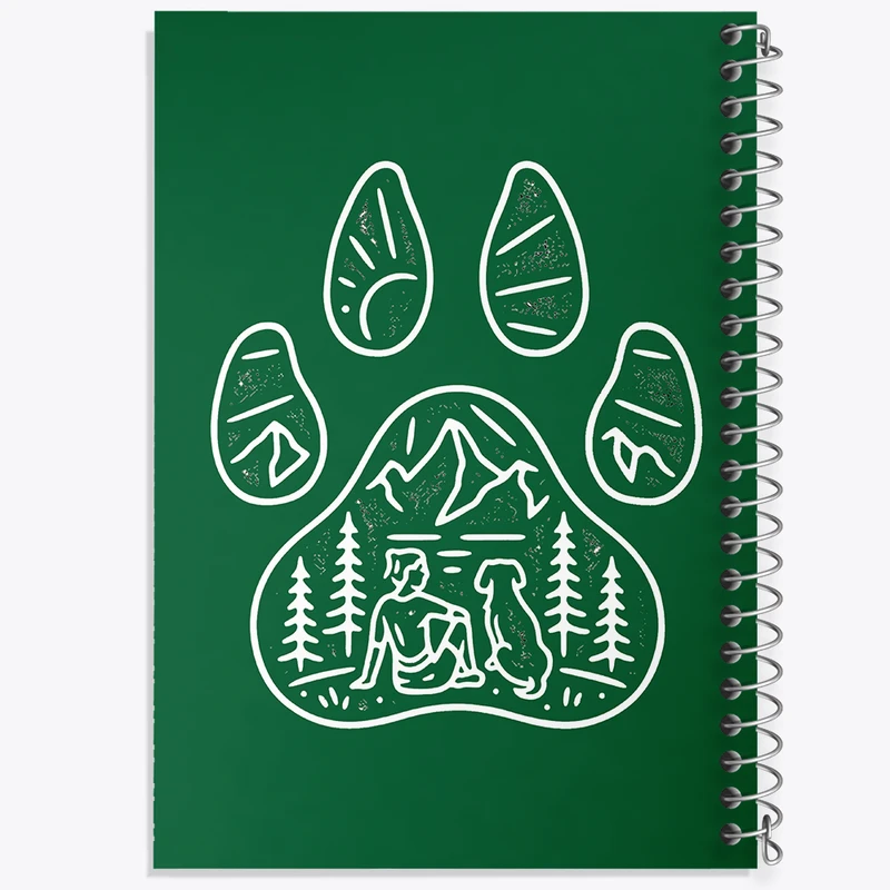 دفتر ژورنال نویسی 50 برگ خندالو مدل نقطه ای طرح طبیعتگرد کد N5819