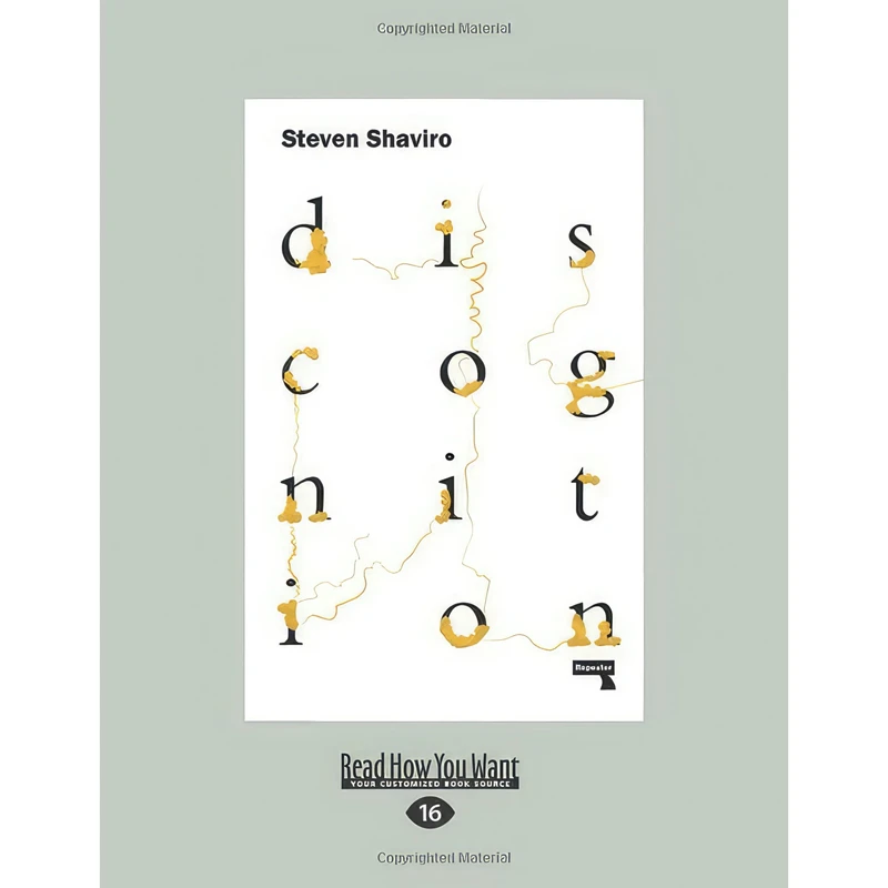 کتاب Discognition اثر Steven Shaviro انتشارات تازه‌ها